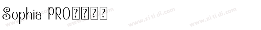 Sophia PRO字体转换
